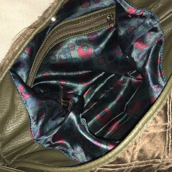 Stone Mountain Olive Green Shoulder Bag - Picture 11 of 12